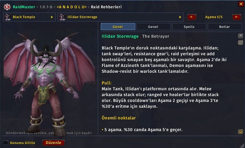 RaidMaster Illidan Stormrage Türkçe boss rehberi