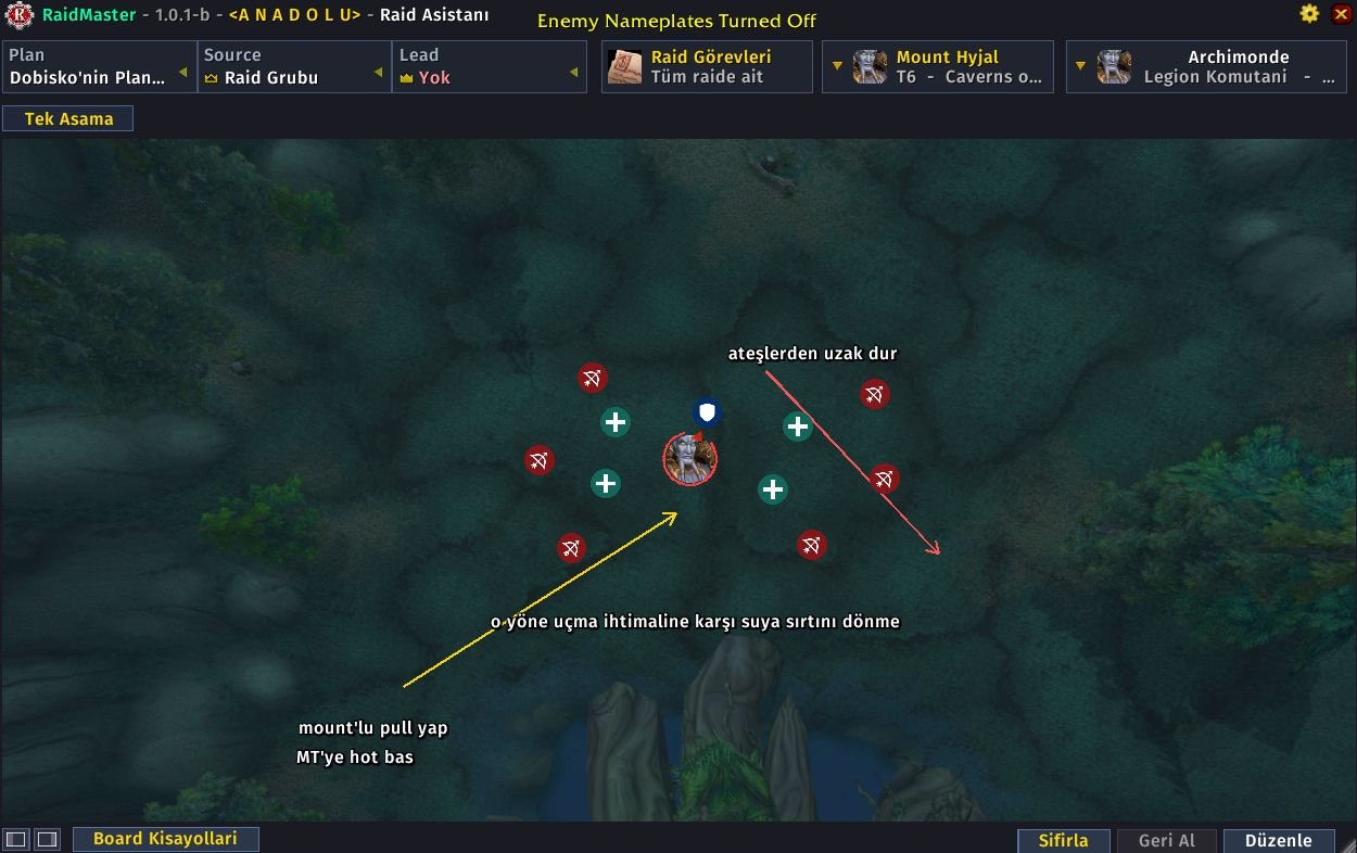 RaidMaster görsel raid asistanı ve taktik planı